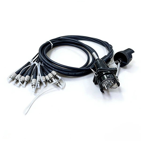 What brand of fiber optic cable does the telecommunications bureau use 