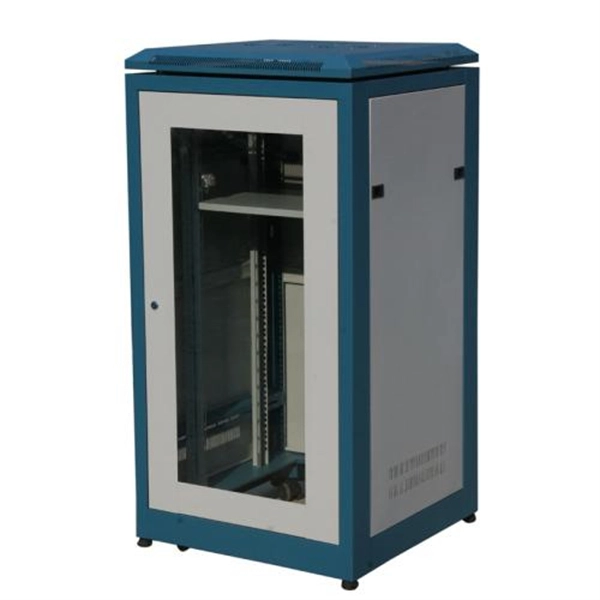 What does the intelligent power distribution cabinet in the exhibition hall include 